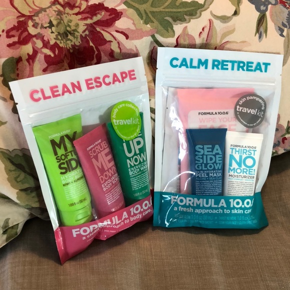 FORMULA 10.0.6 Bundle Body & Skin Care Sets Travel Size TWO Sets $48 NEW - Picture 1 of 10